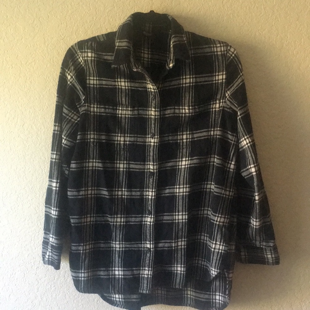 Madewell exboyfriend flannel button up shirt